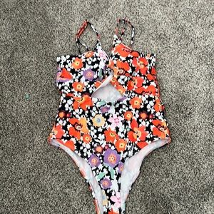 Multicolor, bathing, suit flowers